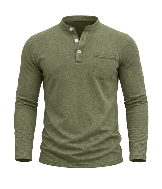 Redwood Vintage Wash Henley Shirt