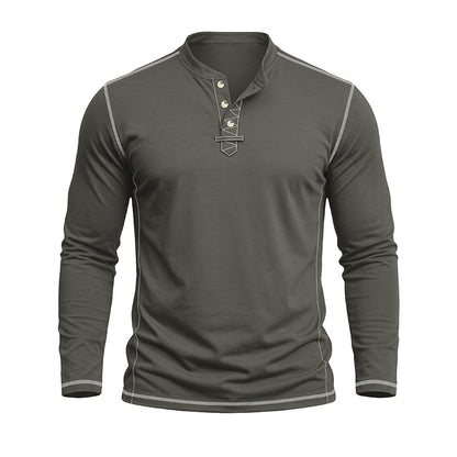 Daniel Long-Sleeve Henley T-Shirt