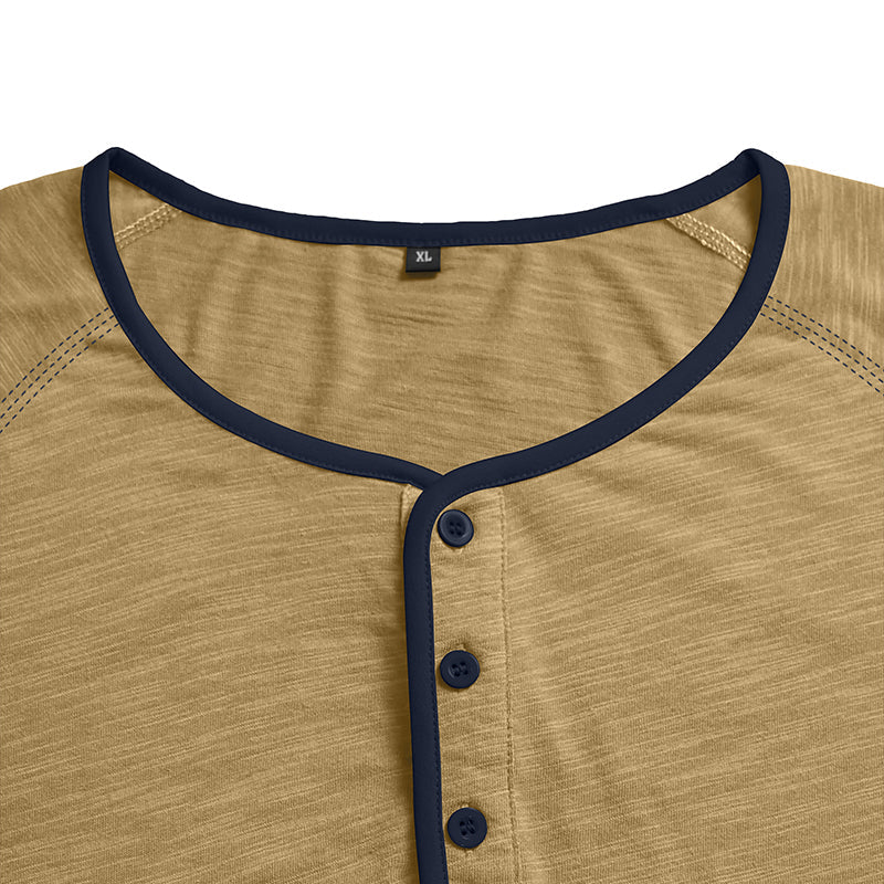 Rory Cotton Long Sleeve Henley Shirt