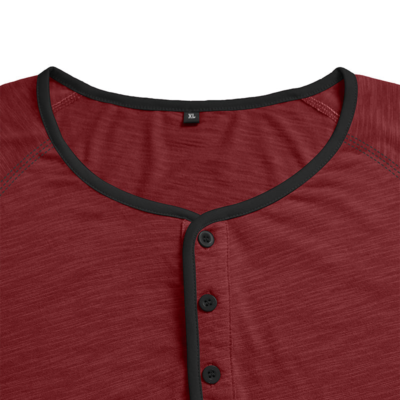 Rory Cotton Long Sleeve Henley Shirt